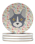 Don Sphynx Cat Christmas Large Sandstone Coasters Pack of 4