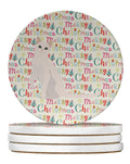 Burmilla #1 Cat Christmas Large Sandstone Coasters Pack of 4