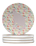 Burmilla #2 Cat Christmas Large Sandstone Coasters Pack of 4