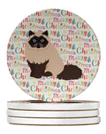Colorpoint Persian Hymalayan Cat Christmas Large Sandstone Coasters Pack of 4