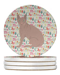 Don Sphynx Cat Christmas Large Sandstone Coasters Pack of 4