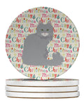 Norwegian Forest Cat Christmas Large Sandstone Coasters Pack of 4