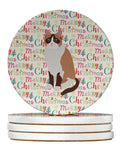 Snowshoe Cat Christmas Large Sandstone Coasters Pack of 4