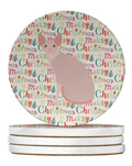 Sphynx #2 Cat Christmas Large Sandstone Coasters Pack of 4