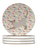 Thai Lilac Cat Christmas Large Sandstone Coasters Pack of 4
