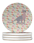 Ukrainian Levkoy Cat Christmas Large Sandstone Coasters Pack of 4