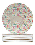 American Shorthair #2 Cat Christmas Large Sandstone Coasters Pack of 4