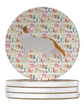 Arabian Mau Cat Christmas Large Sandstone Coasters Pack of 4