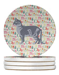 Australian Mist #2 Cat Christmas Large Sandstone Coasters Pack of 4