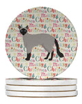Balinese #1 Cat Christmas Large Sandstone Coasters Pack of 4