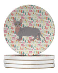 Bambino #1 Cat Christmas Large Sandstone Coasters Pack of 4