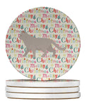 British Shorthair #2 Cat Christmas Large Sandstone Coasters Pack of 4