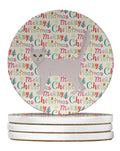 Burmilla Cat Christmas Large Sandstone Coasters Pack of 4
