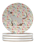 Colorpoint Shorthair Cat Christmas Large Sandstone Coasters Pack of 4