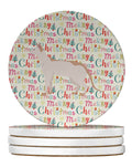 Colorpoint Shorthair #3 Cat Christmas Large Sandstone Coasters Pack of 4