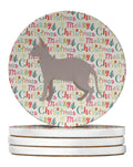 Don Sphynx Cat Christmas Large Sandstone Coasters Pack of 4