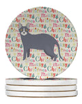 Don Sphynx #2 Cat Christmas Large Sandstone Coasters Pack of 4