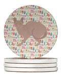 Don Sphynx #3 Cat Christmas Large Sandstone Coasters Pack of 4
