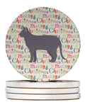 Korat #2 Cat Christmas Large Sandstone Coasters Pack of 4