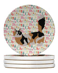 Munchkin #3 Cat Christmas Large Sandstone Coasters Pack of 4