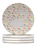 Napoleon #1 Cat Christmas Large Sandstone Coasters Pack of 4