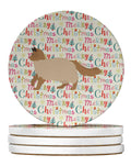 Ragdoll #2 Cat Christmas Large Sandstone Coasters Pack of 4