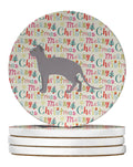 Ukrainian Levkoy #2 Cat Christmas Large Sandstone Coasters Pack of 4