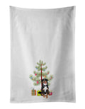Bernese Mountain Dog #1 Christmas Kitchen Towel Set of 2 White Dish Towels Decorative Bathroom Hand towel for Hand, Face, Hair, Yoga, Tea, Dishcloth, 19 X 28", White