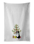 Bernese Mountain Dog #3 Christmas Kitchen Towel Set of 2 White Dish Towels Decorative Bathroom Hand towel for Hand, Face, Hair, Yoga, Tea, Dishcloth, 19 X 28", White