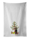 Doberman Pinscher Black and Rust Natural Ears #2 Christmas Kitchen Towel Set of 2 White Dish Towels Decorative Bathroom Hand towel for Hand, Face, Hair, Yoga, Tea, Dishcloth, 19 X 28", White