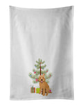 Doodle Liver #4 Christmas Kitchen Towel Set of 2 White Dish Towels Decorative Bathroom Hand towel for Hand, Face, Hair, Yoga, Tea, Dishcloth, 19 X 28", White