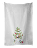 French Bulldog White #1 Christmas Kitchen Towel Set of 2 White Dish Towels Decorative Bathroom Hand towel for Hand, Face, Hair, Yoga, Tea, Dishcloth, 19 X 28", White