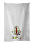 Siberian Husky Black and White #1 Christmas Kitchen Towel Set of 2 White Dish Towels Decorative Bathroom Hand towel for Hand, Face, Hair, Yoga, Tea, Dishcloth, 19 X 28", White