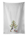Siberian Husky Silver and White #2 Christmas Kitchen Towel Set of 2 White Dish Towels Decorative Bathroom Hand towel for Hand, Face, Hair, Yoga, Tea, Dishcloth, 19 X 28", White