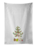 Labrador Retriever Yellow #1 Christmas Kitchen Towel Set of 2 White Dish Towels Decorative Bathroom Hand towel for Hand, Face, Hair, Yoga, Tea, Dishcloth, 19 X 28", White