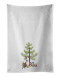 Pit Bull Blue #4 Christmas Kitchen Towel Set of 2 White Dish Towels Decorative Bathroom Hand towel for Hand, Face, Hair, Yoga, Tea, Dishcloth, 19 X 28", White