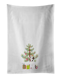 Pit Bull White #2 Christmas Kitchen Towel Set of 2 White Dish Towels Decorative Bathroom Hand towel for Hand, Face, Hair, Yoga, Tea, Dishcloth, 19 X 28", White