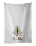 Pit Bull White #3 Christmas Kitchen Towel Set of 2 White Dish Towels Decorative Bathroom Hand towel for Hand, Face, Hair, Yoga, Tea, Dishcloth, 19 X 28", White