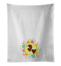 Cavalier Spaniel Easter Kitchen Towel Set of 2 White Dish Towels Decorative Bathroom Hand towel for Hand, Face, Hair, Yoga, Tea, Dishcloth, 19 X 28", White