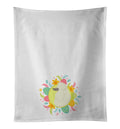Poodle Easter Kitchen Towel Set of 2 White Dish Towels Decorative Bathroom Hand towel for Hand, Face, Hair, Yoga, Tea, Dishcloth, 19 X 28", White