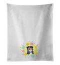 Bernese Mountain Dog #1 Easter Kitchen Towel Set of 2 White Dish Towels Decorative Bathroom Hand towel for Hand, Face, Hair, Yoga, Tea, Dishcloth, 19 X 28", White