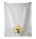 Chihuahua Chocolate #2 Easter Kitchen Towel Set of 2 White Dish Towels Decorative Bathroom Hand towel for Hand, Face, Hair, Yoga, Tea, Dishcloth, 19 X 28", White