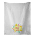 Chihuahua Fawn Easter Kitchen Towel Set of 2 White Dish Towels Decorative Bathroom Hand towel for Hand, Face, Hair, Yoga, Tea, Dishcloth, 19 X 28", White