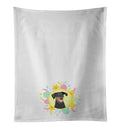 Doberman Pinscher Black and Rust Natural Ears #1 Easter Kitchen Towel Set of 2 White Dish Towels Decorative Bathroom Hand towel for Hand, Face, Hair, Yoga, Tea, Dishcloth, 19 X 28", White