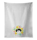 Shih-Tzu Black and White #1 Easter Kitchen Towel Set of 2 White Dish Towels Decorative Bathroom Hand towel for Hand, Face, Hair, Yoga, Tea, Dishcloth, 19 X 28", White
