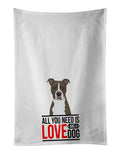 Pit Bull Blue #6  Kitchen Towel Set of 2 White Dish Towels Decorative Bathroom Hand towel for Hand, Face, Hair, Yoga, Tea, Dishcloth, 19 X 28", White