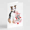 Australian Shepherd Blue Merle Puppy #2 so Loved Greeting Cards Pack of 8 Blank Cards with Envelopes Whimsical A7 Size 5x7