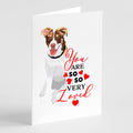 Australian Shepherd Red and White #2 so Loved Greeting Cards Pack of 8 Blank Cards with Envelopes Whimsical A7 Size 5x7