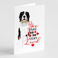 Bernese Mountain Dog #2 so Loved Greeting Cards Pack of 8 Blank Cards with Envelopes Whimsical A7 Size 5x7