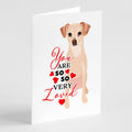 Chihuahua Cream so Loved Greeting Cards Pack of 8 Blank Cards with Envelopes Whimsical A7 Size 5x7